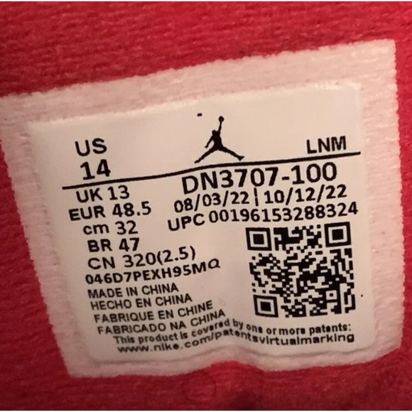 Air Jordan 3 Retro White Cement Black Reimagined Men’s Size 14 DN3707-100 - Picture 7 of 8